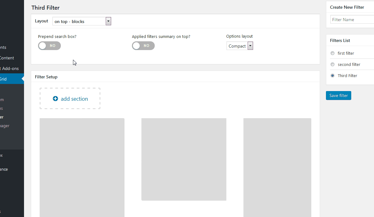 Advanced Fiters add-on Documentation | by LCweb